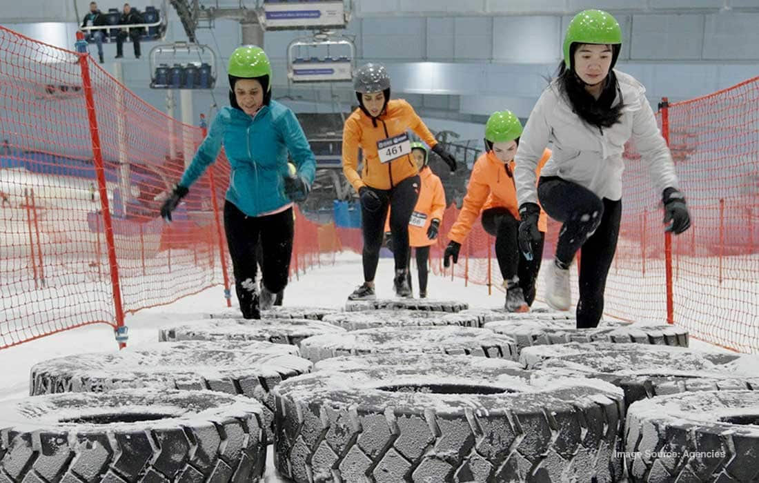 Ice Warrior Challenge Lights Up Ski Dubai