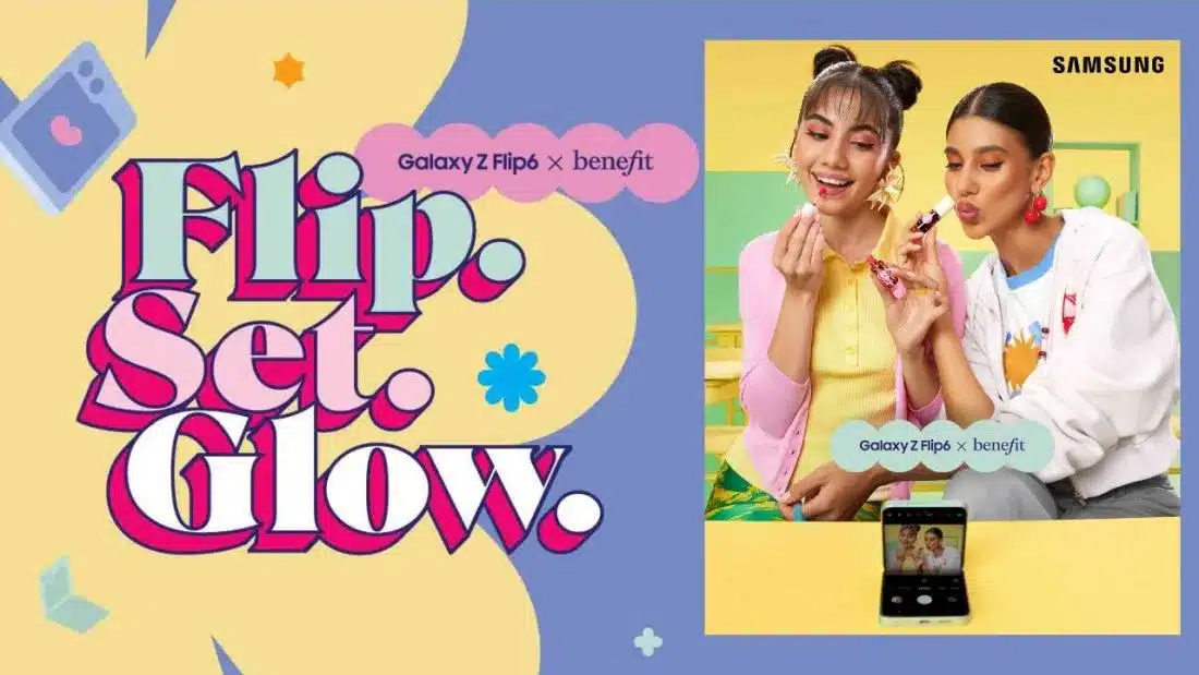 Samsung and Benefit launch 'Flip.Set.Glow' campaign, a stylish fusion of tech and beauty