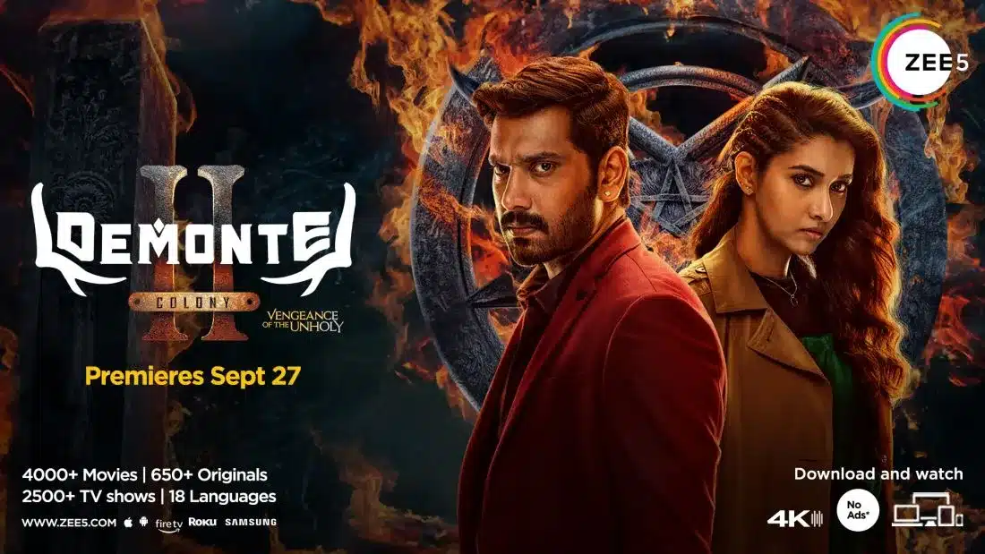 ZEE5 Global announces World Digital Premiere of the scariest Blockbuster of the year 'Demonte Colony 2'