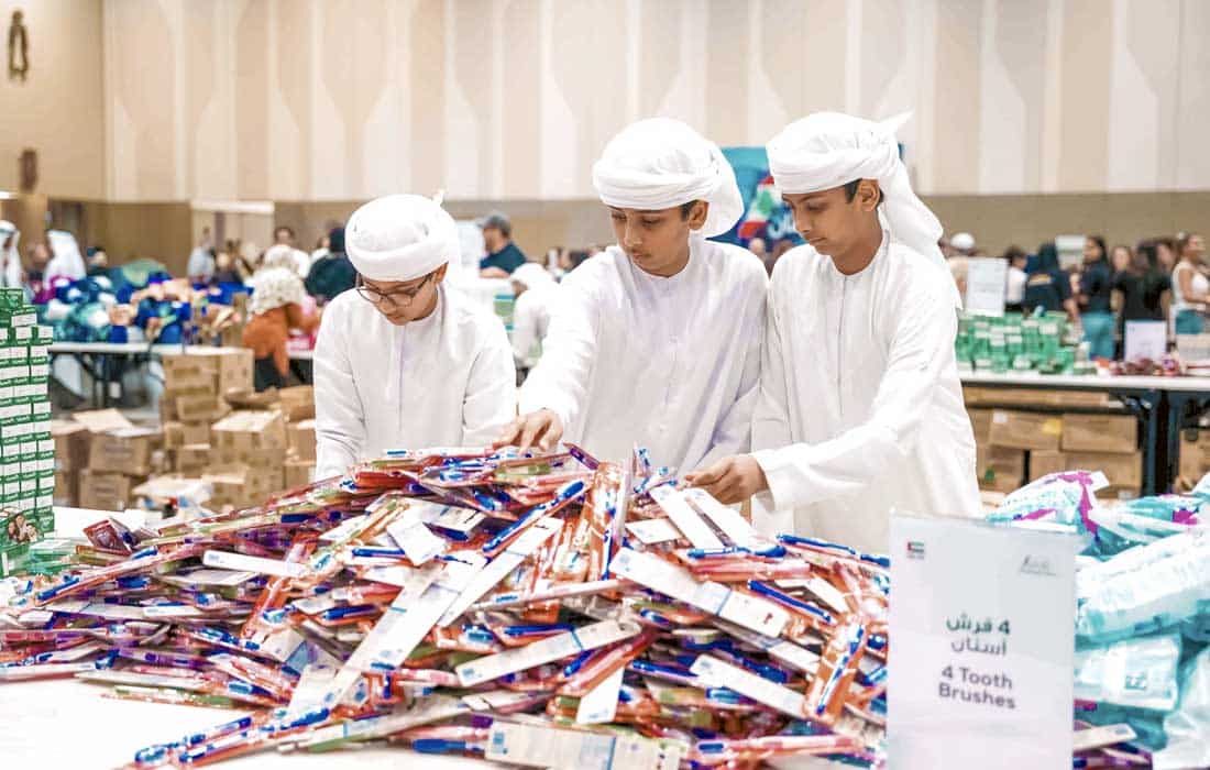 200 tonnes of aid prepared as part of UAE Stands with Lebanon campaign