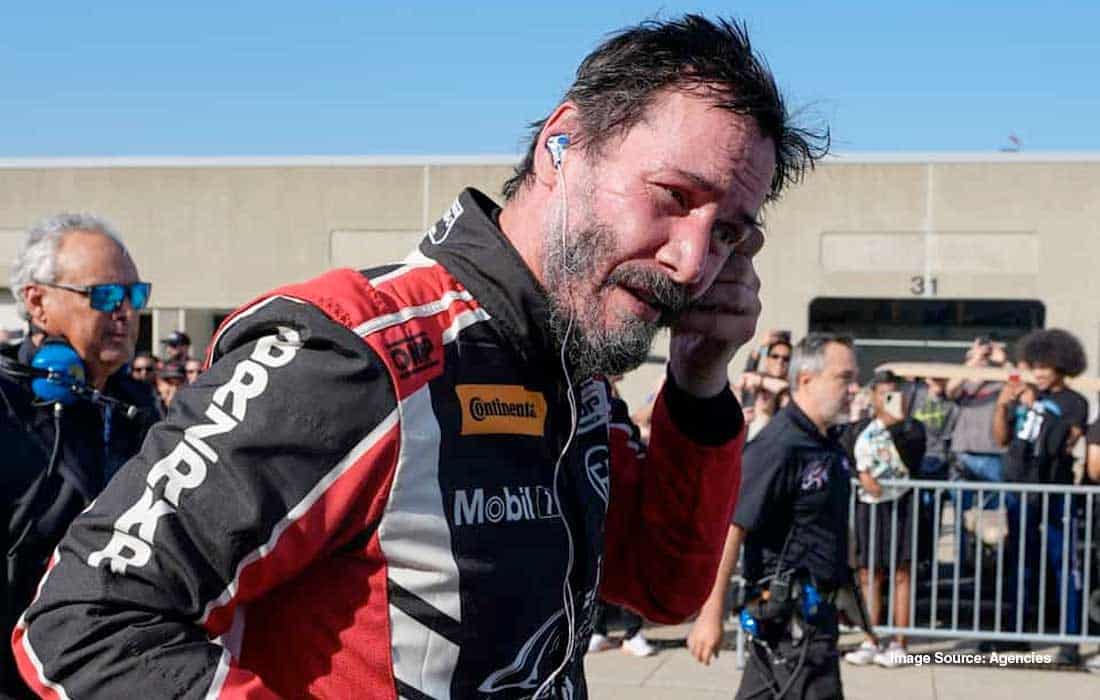 Keanu Reeves excites fans with his first Professional Race at Indianapolis Motor Speedway