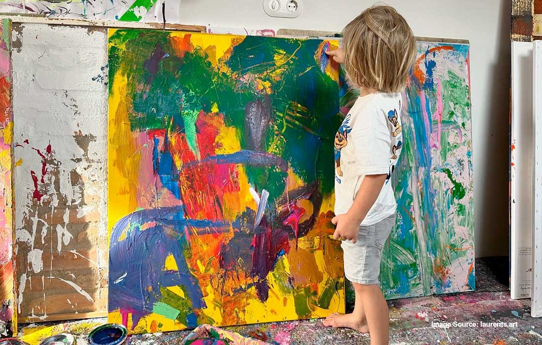 Move over, Picasso: Toddler’s paintings sell for $7,000!