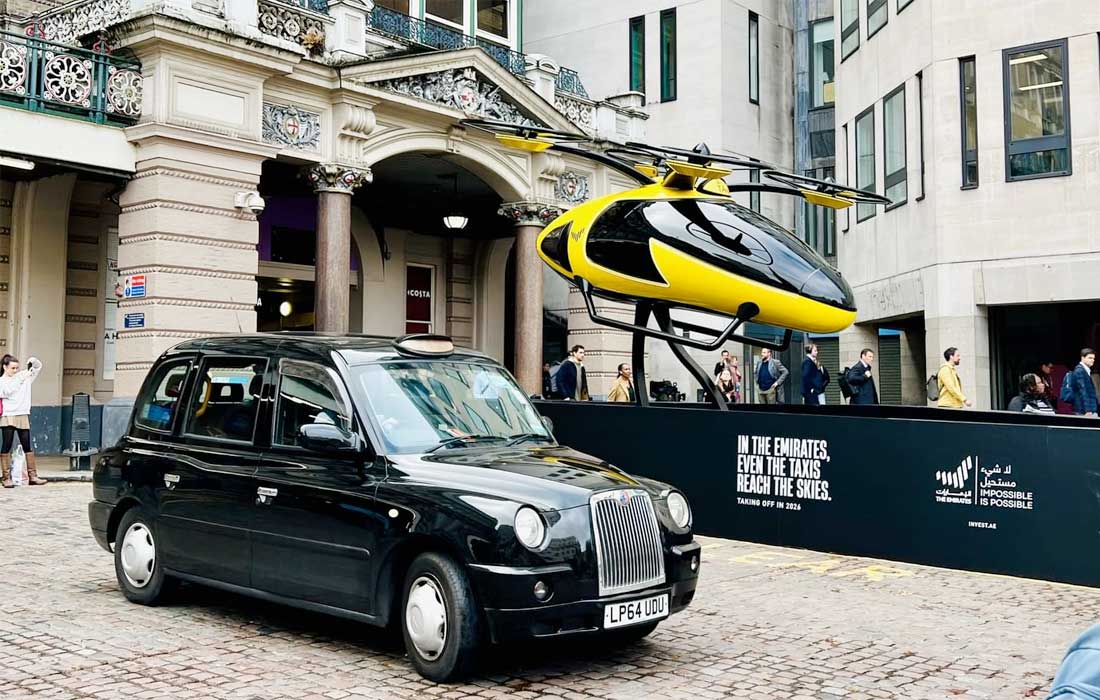 UAE unveils Flying Taxi in London