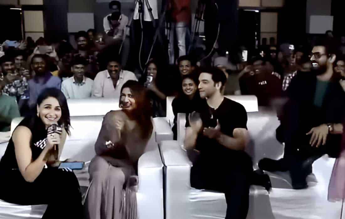 Video Alia Bhatt sings Telugu Oo Antava at Jigra Hyderabad event