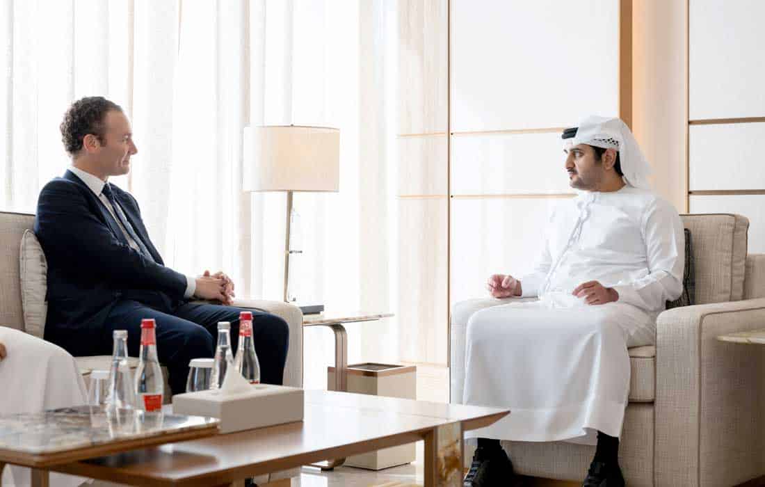 Maktoum bin Mohammed meets with Executive Chairman of Rothschild & Co