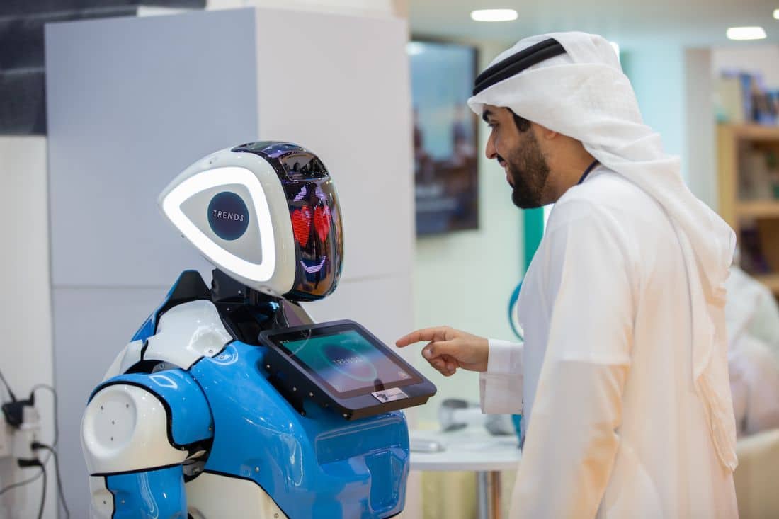 Robotic Ahlan! at Trends Research & Advisory's pavilion at SIBF 2024!
