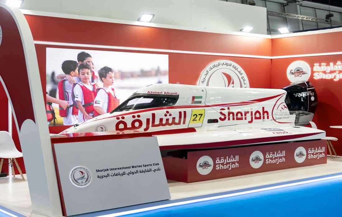 Sharjah Marine Club steals the show with the world’s fastest powerboat at ADIBS 2024