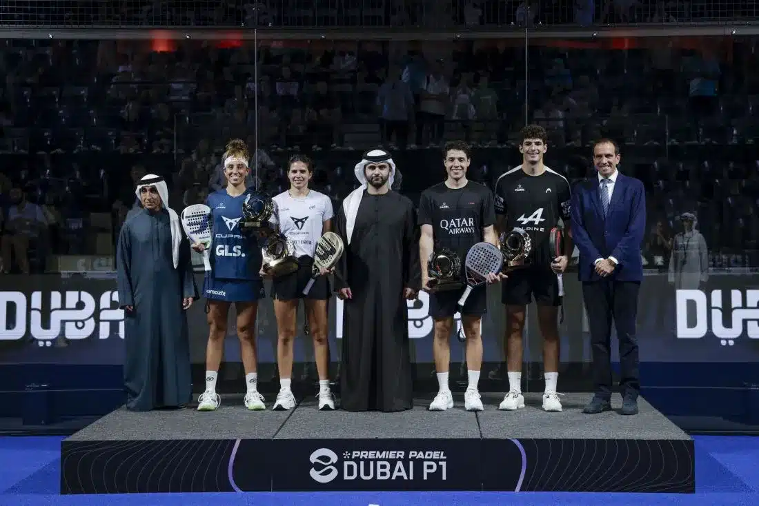 His Highness Sheikh Mansoor bin Mohammed bin Rashid Al Maktoum Crowns Maiden Champions at Inaugural Dubai Premier Padel P1