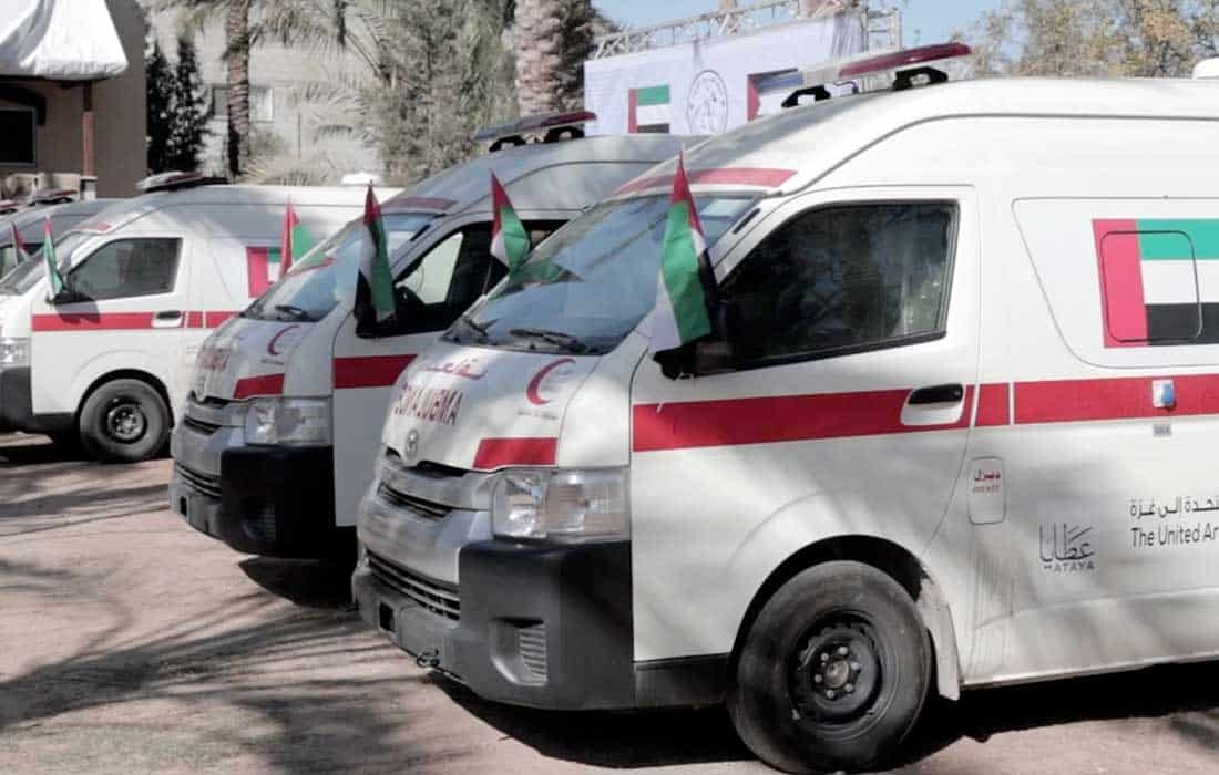UAE boosts Gaza healthcare with new ambulances as part of Operation Chivalrous Knight 3