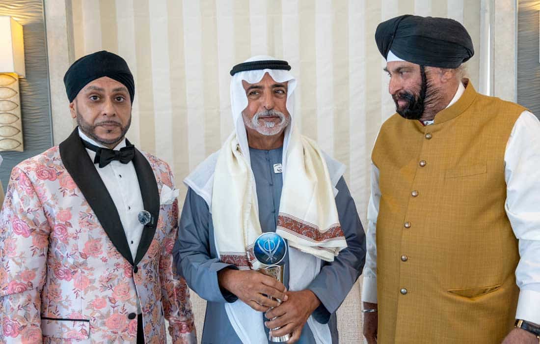 Sheikh Nahyan honoured by global Sikh community