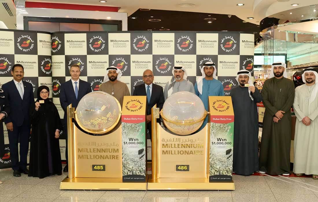 Winners from seven nationalities in Dubai Duty Free draw