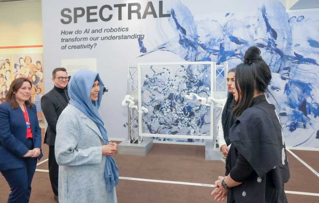 Sheikha Latifa highlights arts and technology at Davos