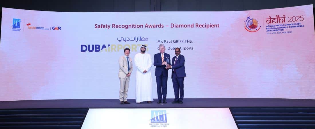 DXB recognised for leadership in aviation safety by ACI