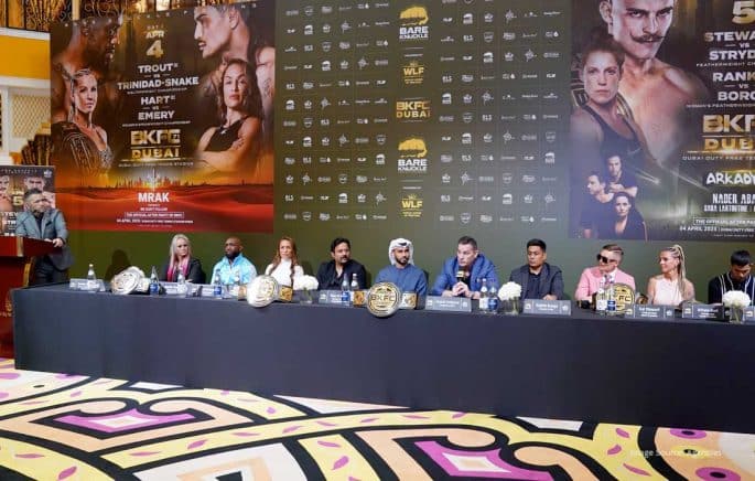 BKFC debuts in Dubai with a two-day fight event on April 4-5, bringing top fighters to the Dubai Duty Free Tennis Stadium.