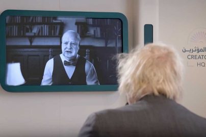 Boris Johnson chats with Churchill in world-first live AI demo