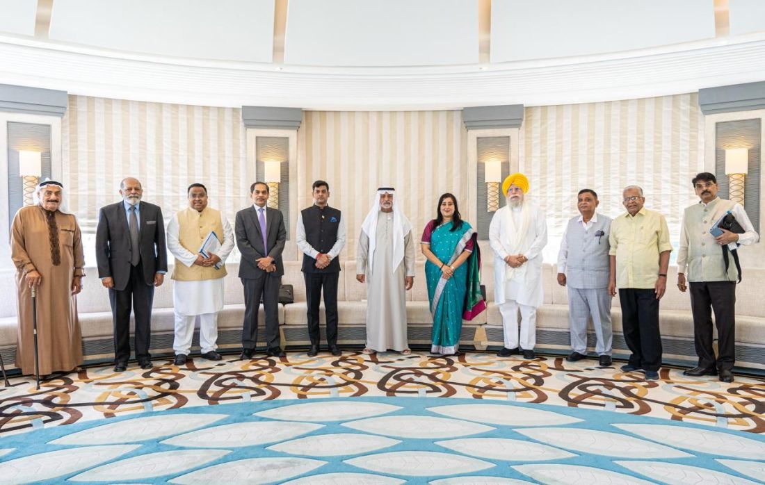 Sheikh Nahyan Mabarak Al Nahyan with Indian delegation on operation sindoor
