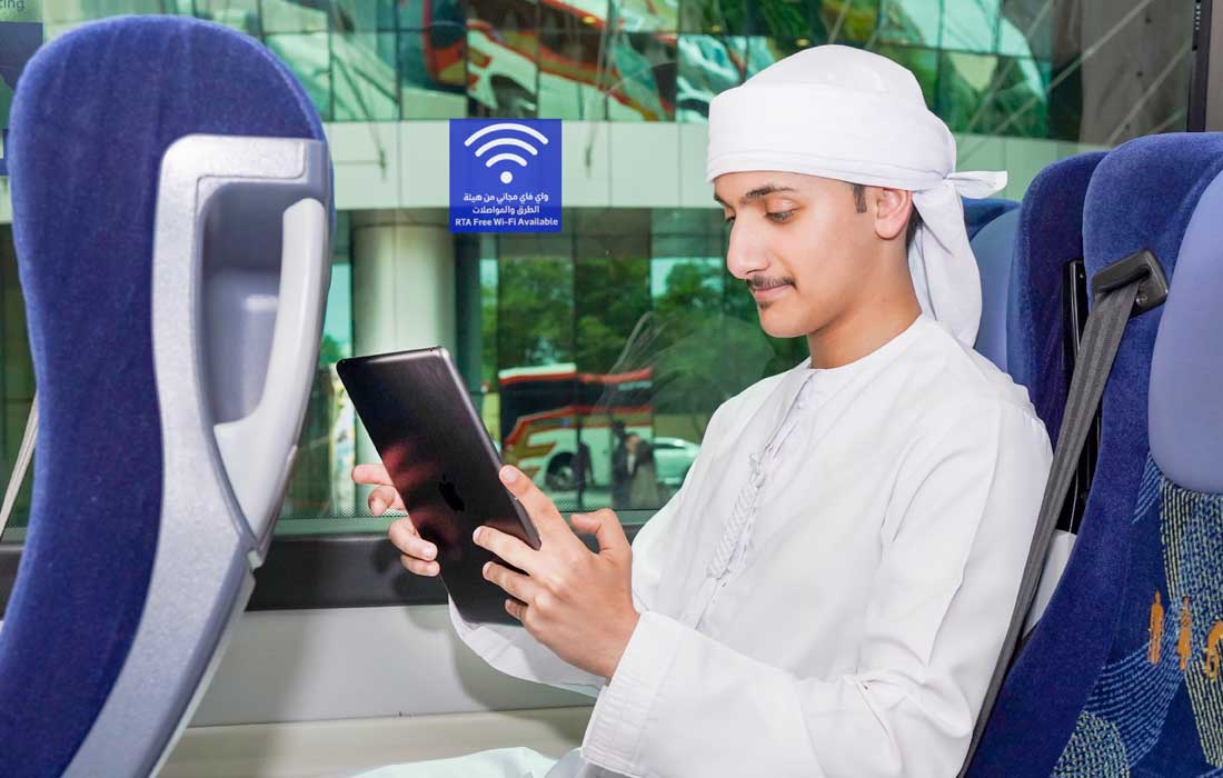 Dubai intercity bus Wi-Fi now free