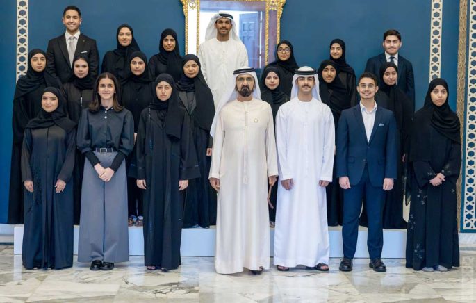 Mohammed bin Rashid meets UAE top students