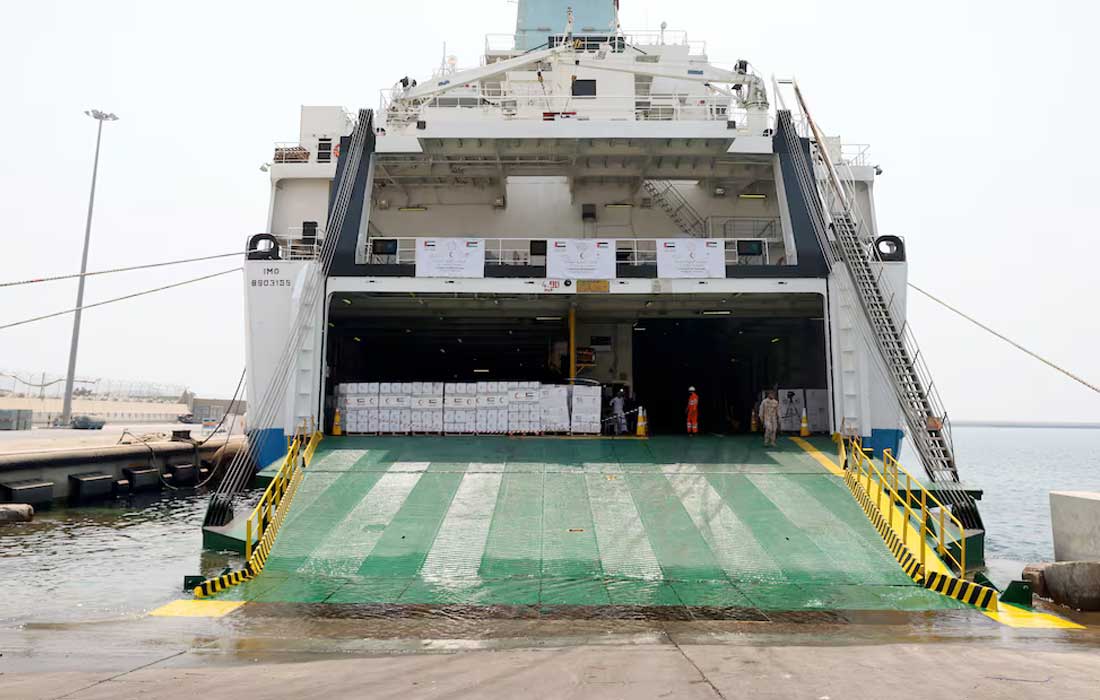 UAE prepares ‘Khalifa’ aid ship with field hospital for Gaza mission