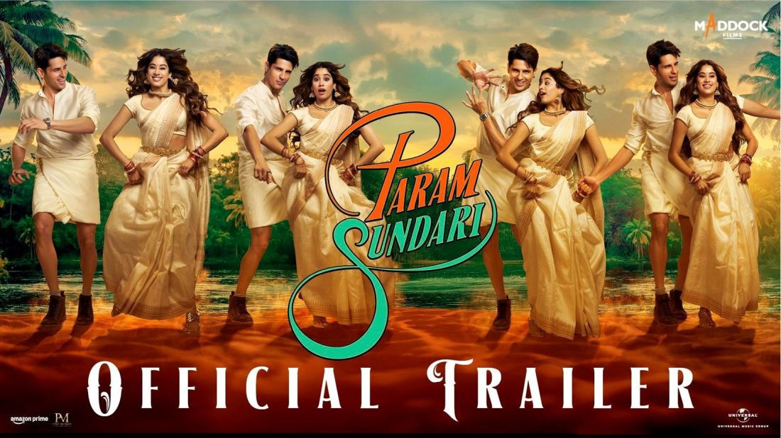 Param Sundari trailer teases grand romance with Janhvi Kapoor and Sidharth Malhotra