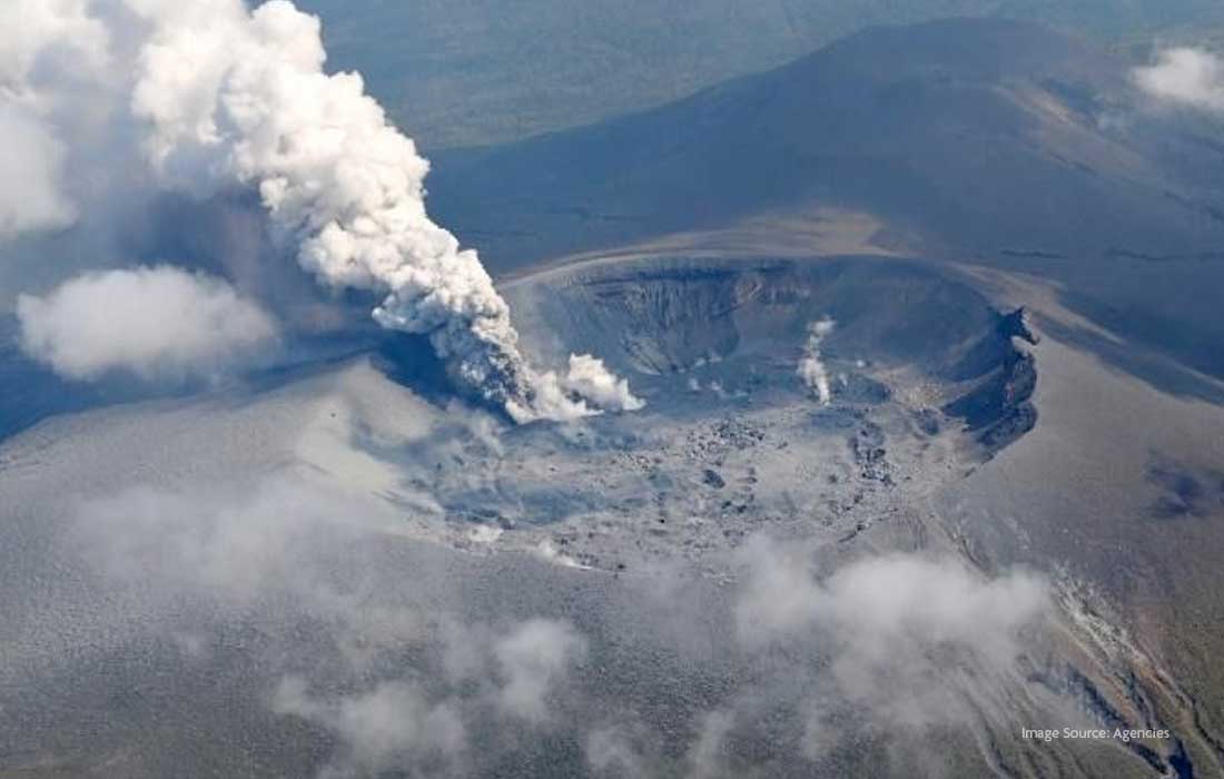 Volcano in Japan erupts, sending ash plume 5,500 metres high
