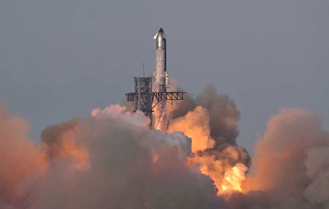 SpaceX Starship flight 10 launched successfully from Texas and landed in the Indian Ocean after overcoming two delays.