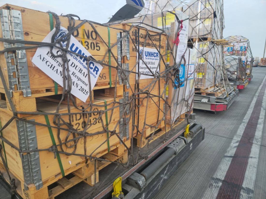 Dubai Humanitarian airlift delivers 84 tonnes of aid to Afghanistan quake victims