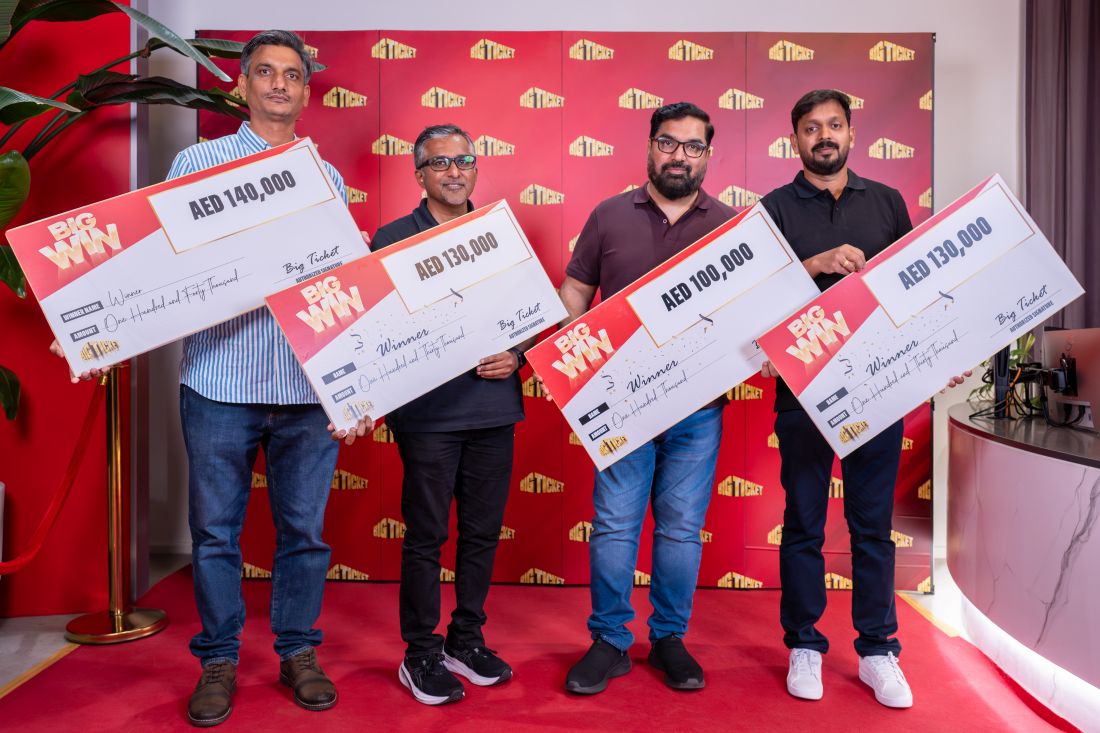 Four Indian winners share AED 500,000 in Big Ticket’s latest contest