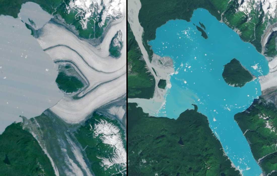 New Alaska island forms from glacier melt