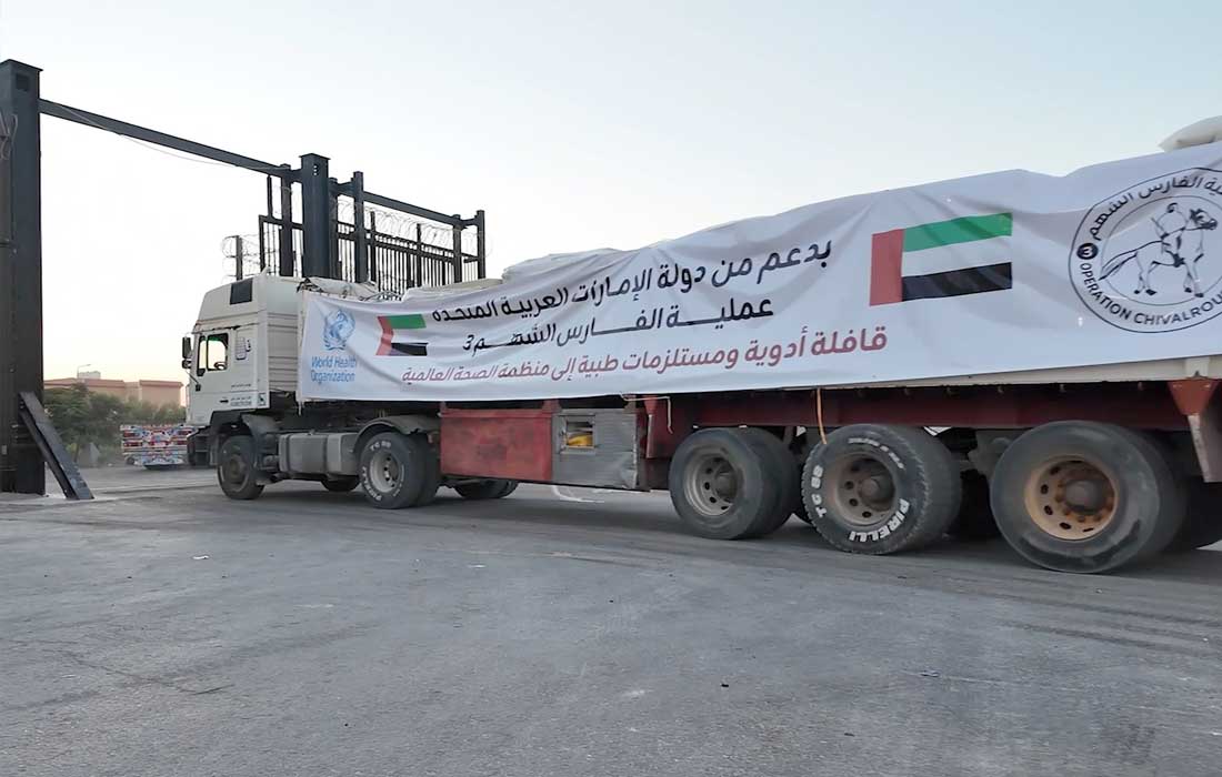 UAE aid to Gaza tops 10,000 tonnes