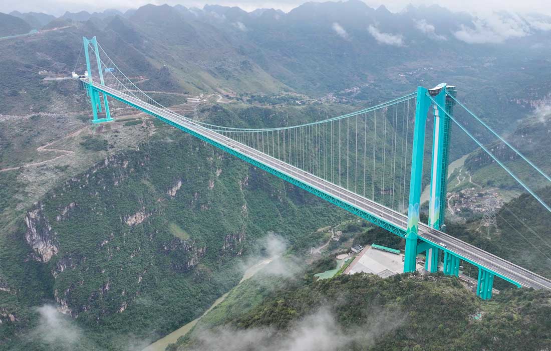 World's tallest bridge opens in China