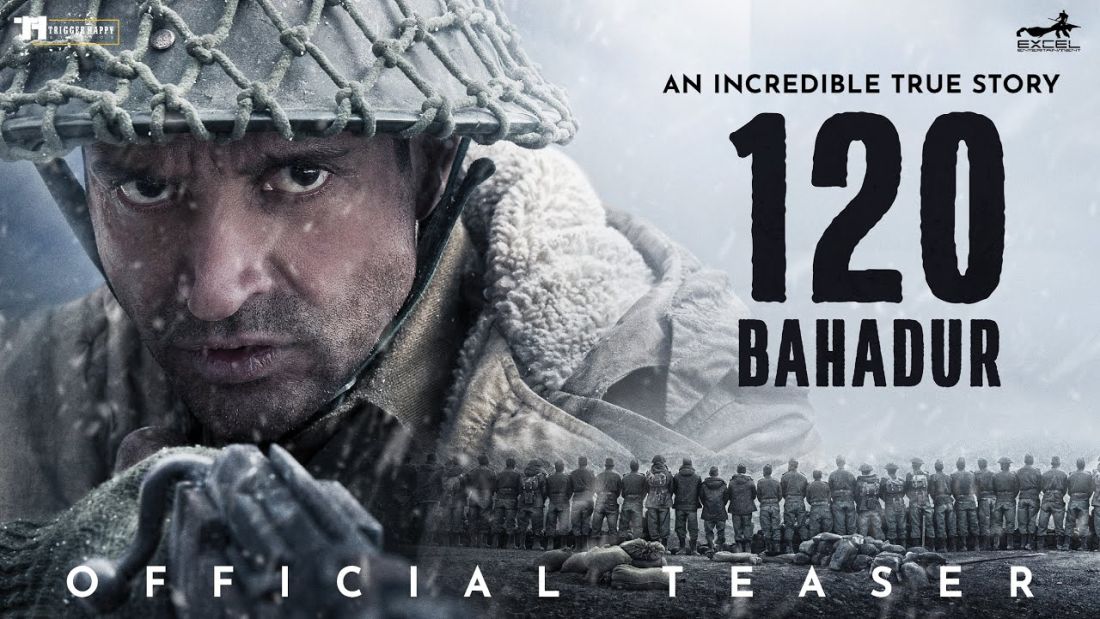 Farhan Akhtar stars in 120 Bahadur, a moving war film inspired by the Battle of Rezang La