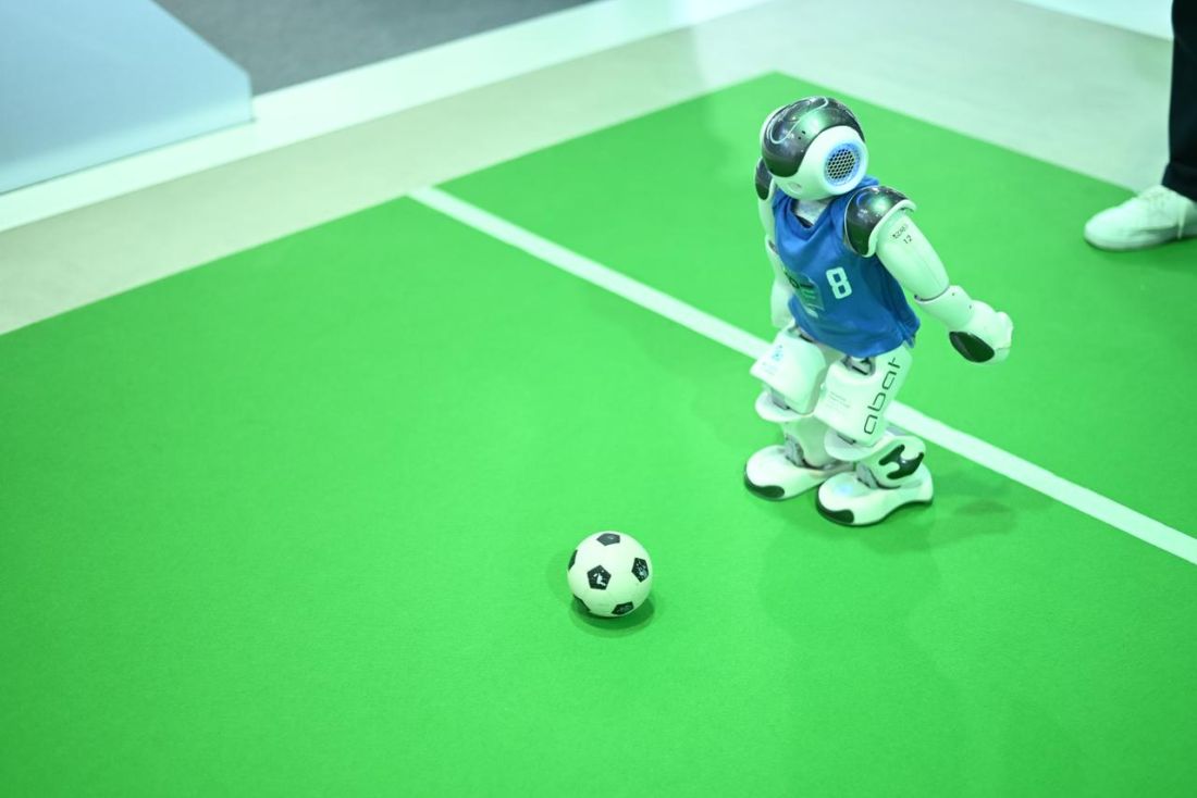 Visitors at GITEX 2025 were surprised to find robots playing football at the HPE stand, showcasing AI-powered manufacturing tech.