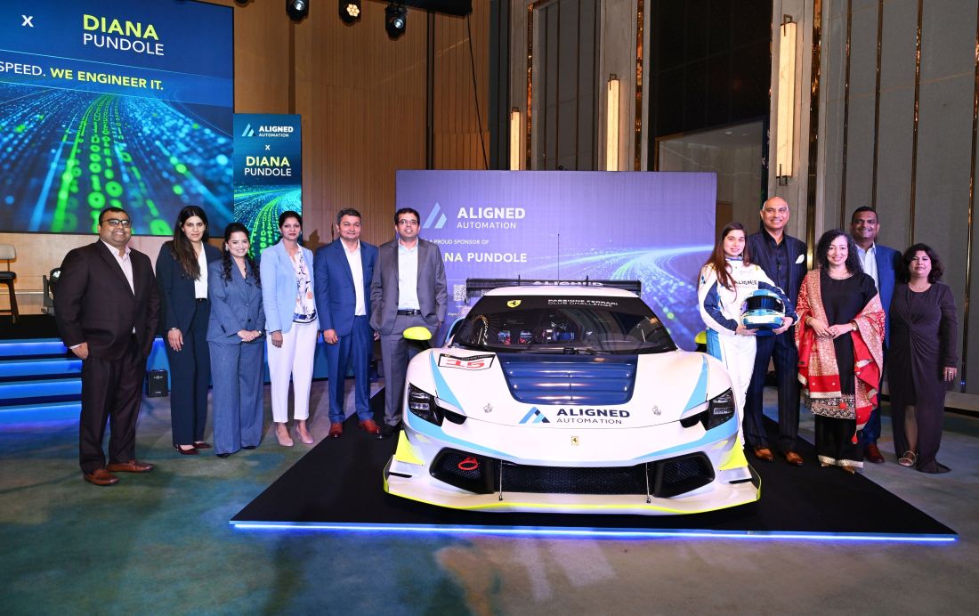 Diana, her Ferrari 296 Challenge Car and the Aligned Automation team