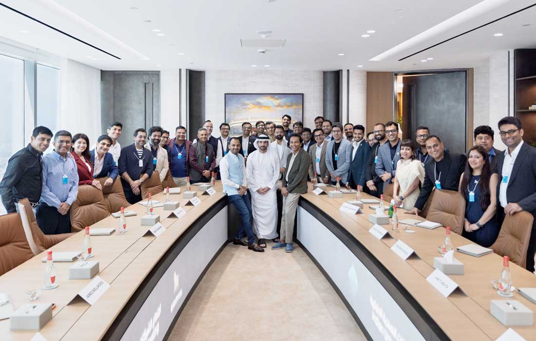Indian unicorn CEOs meet Sheikh Hamdan in Dubai