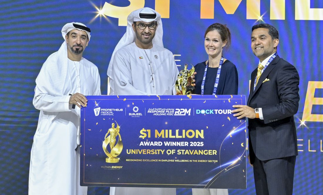 University of Stavanger wins $1 million award for energy workforce wellbeing