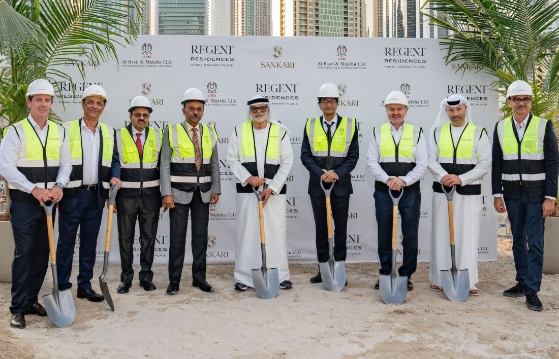 Sankari begins work on Regent Residences Dubai, the first standalone Regent residential project, at Marasi Marina with AED 1B contract.