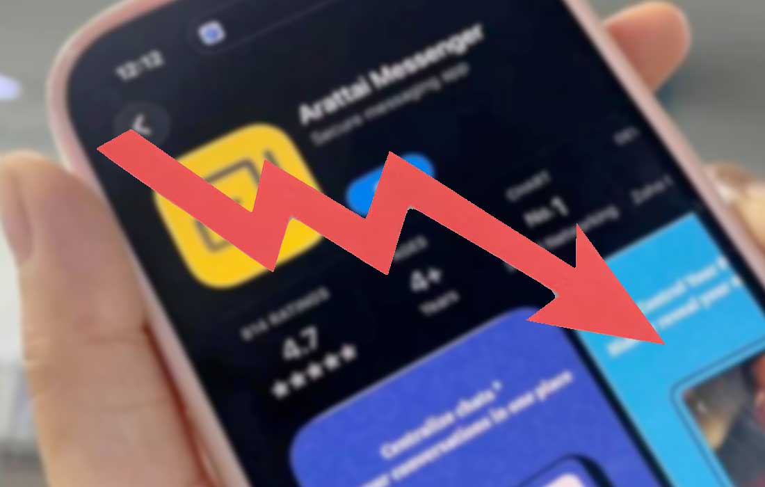 Arattai app download trend shows post-surge dip