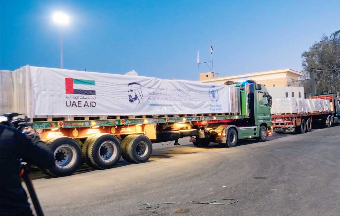 UAE resumes AED43 million food aid deliveries to Gaza Strip