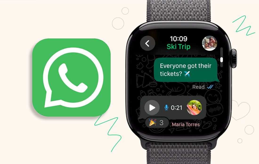 WhatsApp Apple Watch app adds voice, reactions